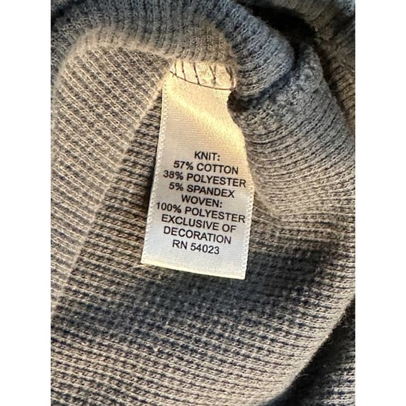 Banana Republic Sweatshirt Grey Sweater 1/4 zip Mens Size L EUC - Picture 6 of 7